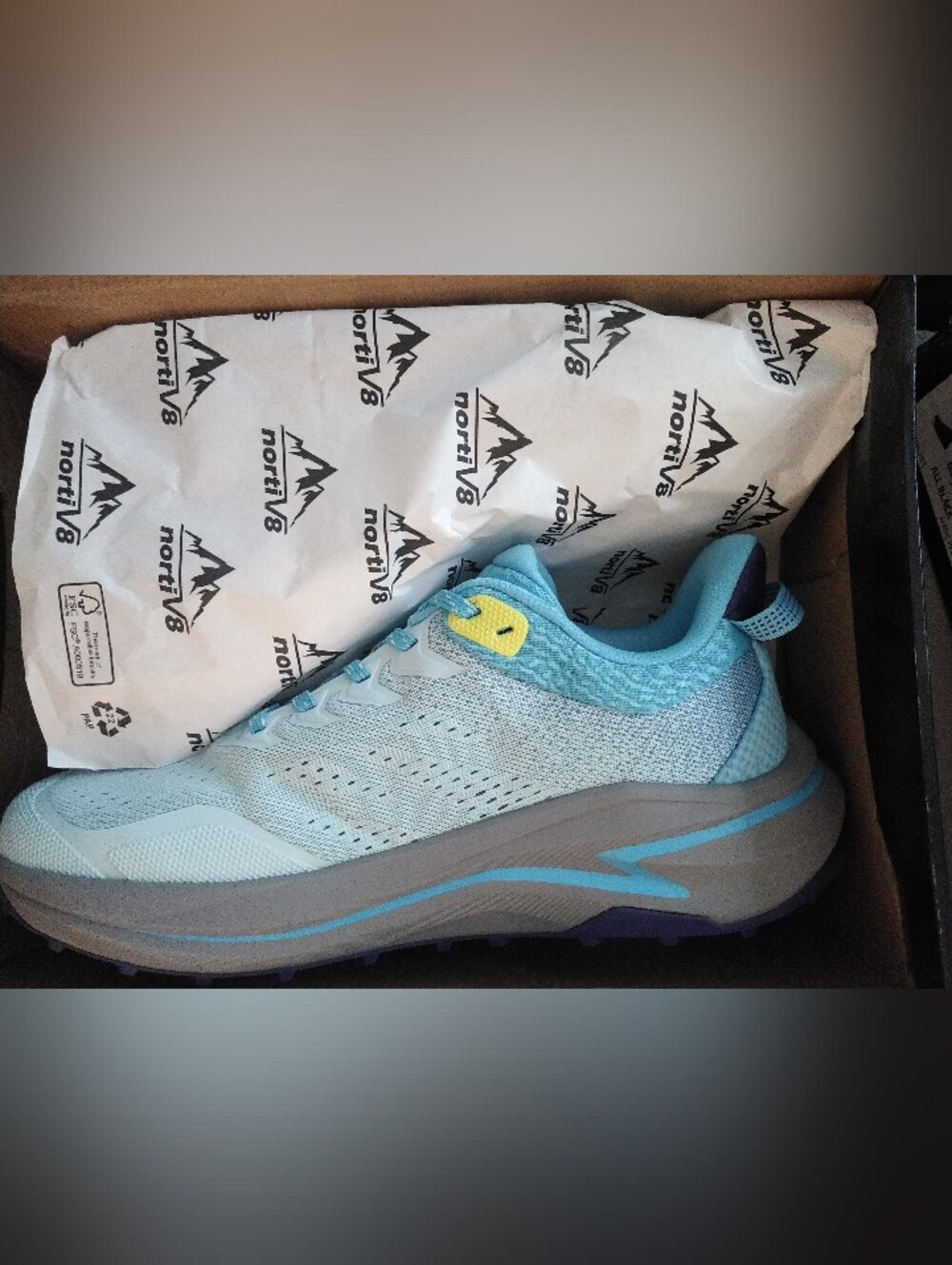NORTIV 8 Men's Trail Running Shoes Wide Toe Box | Cushion Walking Hiking Shoe - Picture 5 of 5